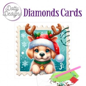 Dotty Designs Diamond Cards - Santa Paws DDDC1230
