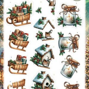 3D Pushout Sheet - Berries Beauties - Good Old Christmas - Variety SB11163