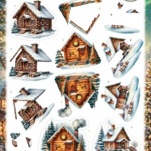 3D Pushout Sheet - Berries Beauties - Good Old Christmas - Houses SB11166