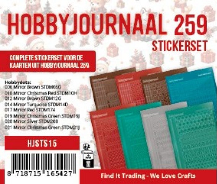 Stickerset Hobbyjournaal 259 HJSTS15