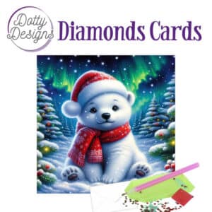 Dotty Designs Diamond Cards - Northern Lights Christmas Bear DDDC1238