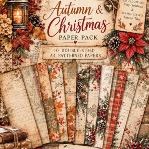 Jenine's Art Studio - Ollie - Paper Pack - Autumn and Christmas JAS-OLL-JJBG-001