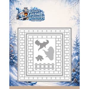 Dies - Berries Beauties - Winter Gnome Wonders - Fireside Brick Frame BBD10142