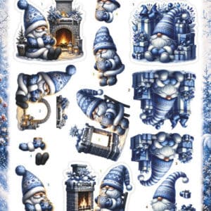 3D Pushout Sheet - Berries Beauties - Winter Gnome Wonders - Winter Comforts SB11175