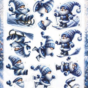 3D Pushout Sheet - Berries Beauties - Winter Gnome Wonders - Winter Fun SB11177