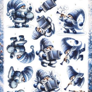 3D Pushout Sheet - Berries Beauties - Winter Gnome Wonders - Frozen Harmonies SB11178