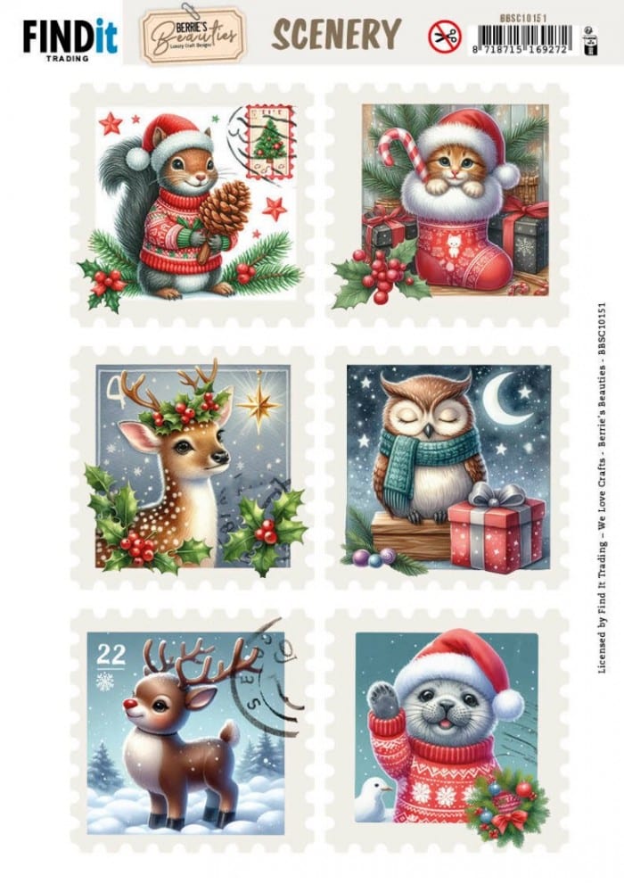 Berrie's Beauties - Scenery - Christmas Stamps 2 BBSC10151