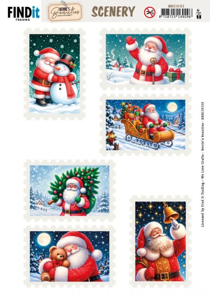 Berrie's Beauties - Scenery - Christmas Stamps 4 BBSC10153