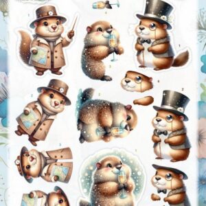 3D Cutting Sheet - Berries Beauties - Groundhog - Little Gentlemen CD12539