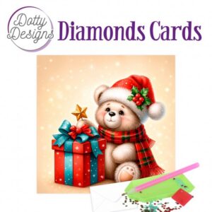 Dotty Designs Diamond Cards - Teddy Christmas DDDC1233