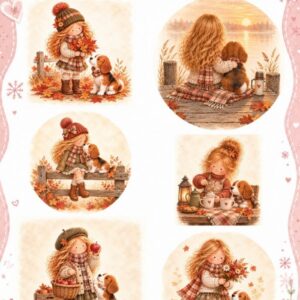 Mabel & Moss - Cozy Autumn Friends - Scenery Sheet MMSB10008