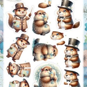 3D Pushout Sheet - Berries Beauties - Groundhog - Little Gentlemen SB11171
